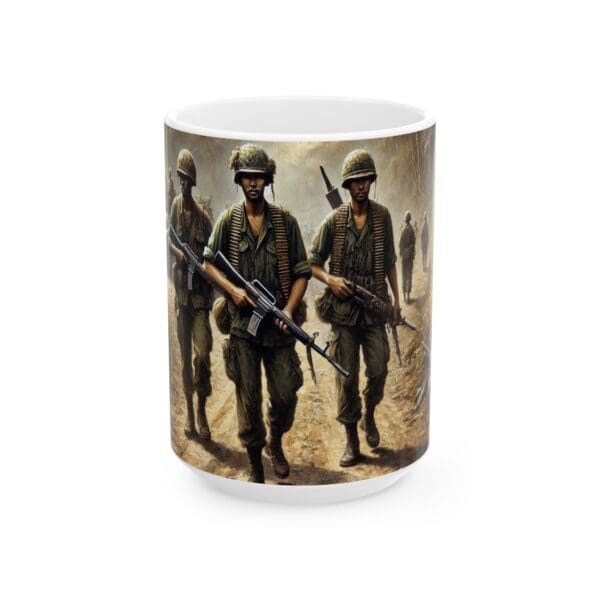 70497CC15W - 15oz Ceramic Mug, Going on Patrol, Army, Marines, Soldiers, Ethnic
