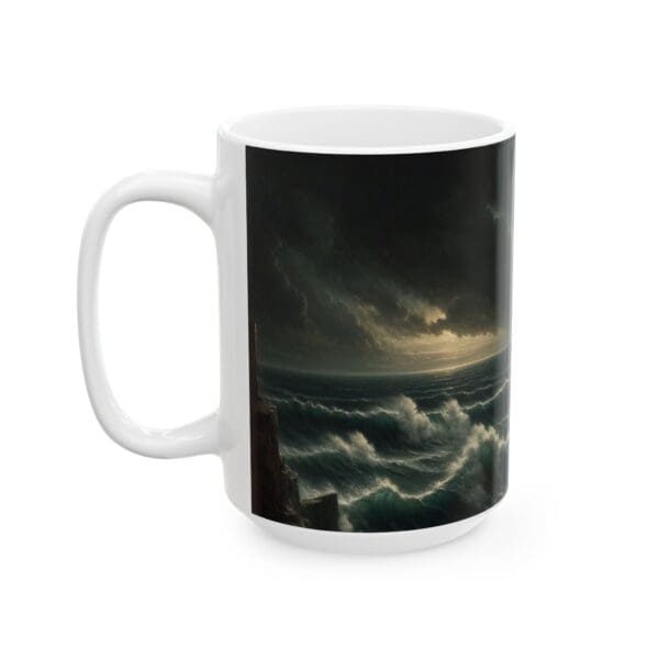 70618CC15W - 15oz Ceramic Mug, Over the Sea II, Fantasy, Mythology - Image 3