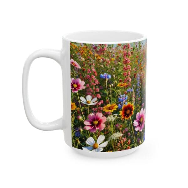 50311CC15W - 15oz Ceramic Mug, Wildflower Patch II - Image 3