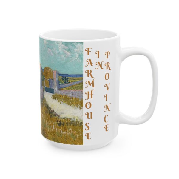 10303CC15W - 15oz Ceramic Mug, VAN GOGH - FARMHOUSE IN PROVINCE - Image 2