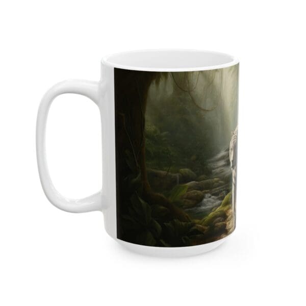 60005CC15W - 15oz Ceramic Mug, Jesus Tiger Walk - Image 2