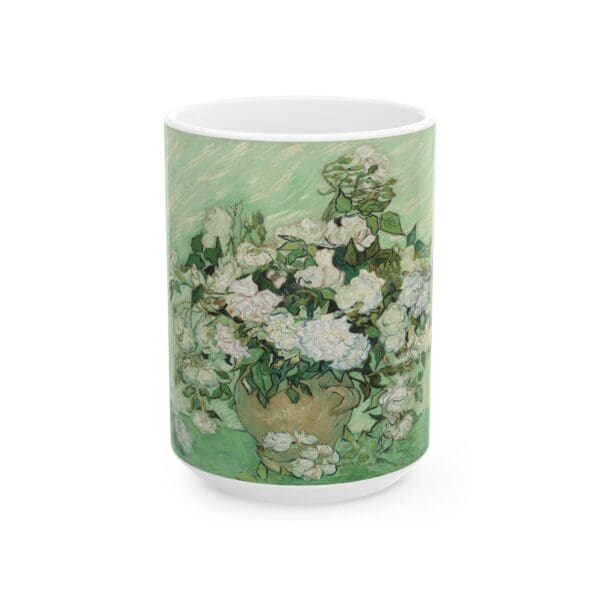 10302CC15W - 15oz Ceramic Mug, VAN GOGH - ROSES