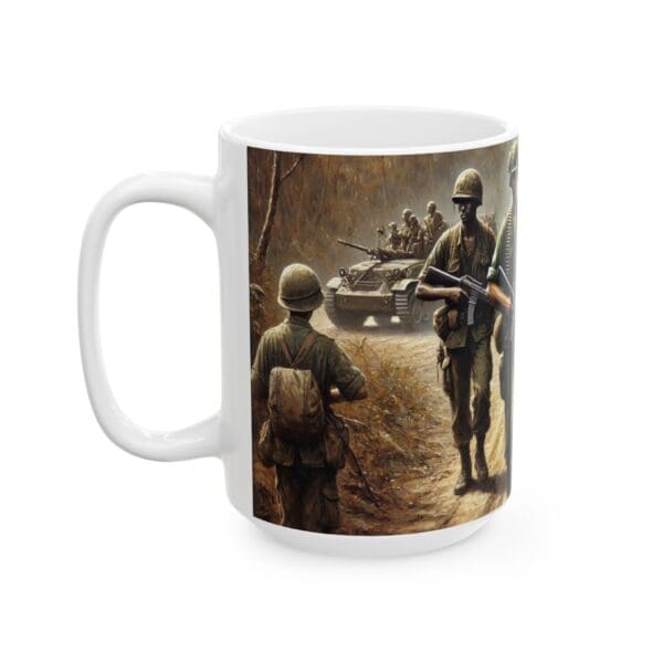 70497CC15W - 15oz Ceramic Mug, Going on Patrol, Army, Marines, Soldiers, Ethnic - Image 3