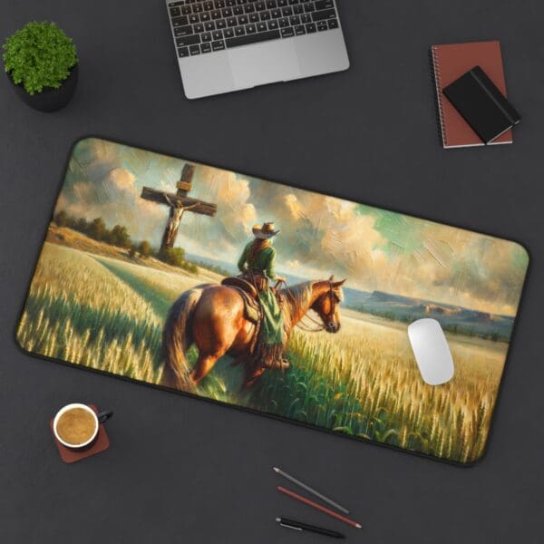 30801DM - Desk Pad (16"x32") 3mm Thick, Anti Slip Backing. - Image 2