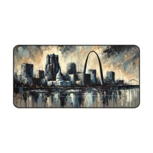 St. Louis skyline with Gateway Arch painting.