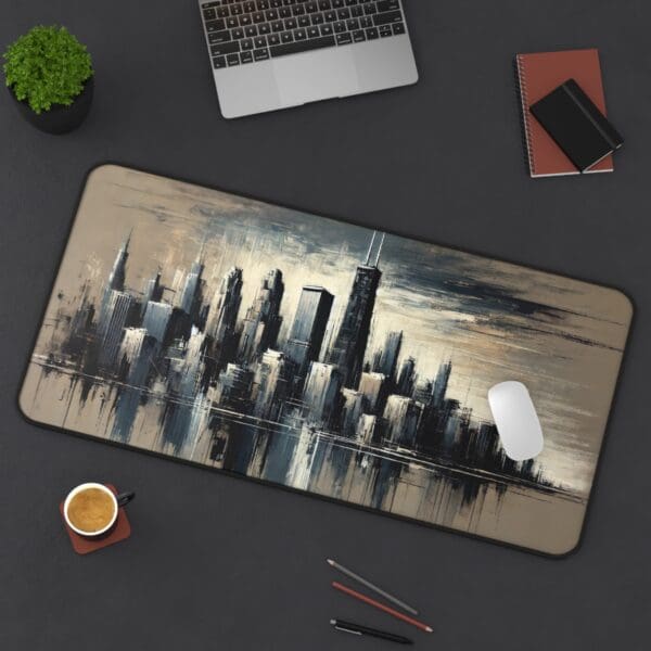 30897DM - Desk Pad (16"x32") 3mm Thick, Anti Slip Backing. CHICAGO - Image 2
