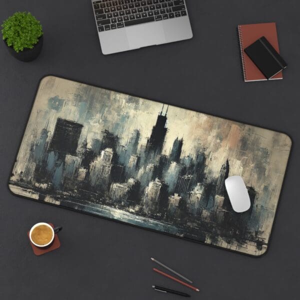 30896DM - Desk Pad (16"x32") 3mm Thick, Anti Slip Backing. CHICAGO - Image 2