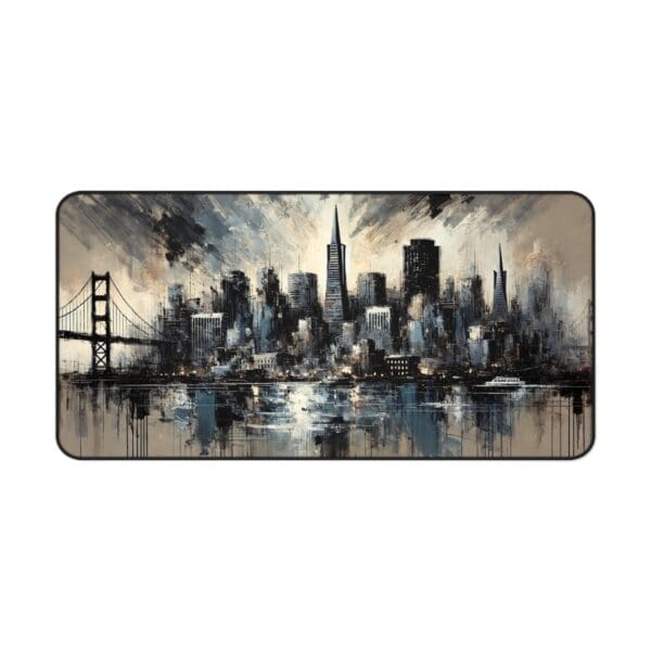 30886DM - Desk Pad (16"x32") 3mm Thick, Anti Slip Backing. SAN FRANCISCO