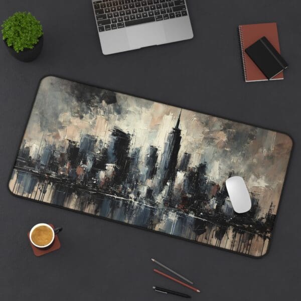 30889DM - Desk Pad (16"x32") 3mm Thick, Anti Slip Backing. NEW YORK - Image 2