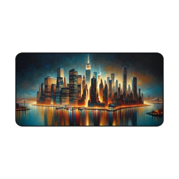 70216DM - Desk Pad (16"x32") 3mm Thick, Anti Slip Backing. NEW YORK
