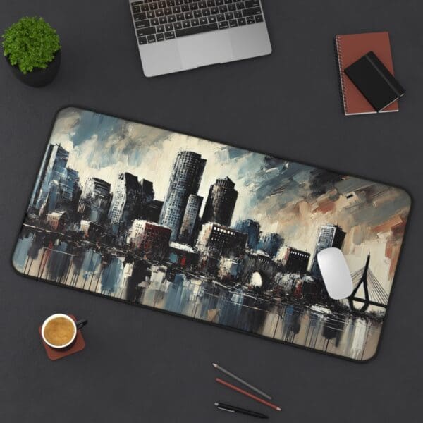 30898DM - Desk Pad (16"x32") 3mm Thick, Anti Slip Backing. BOSTON - Image 2